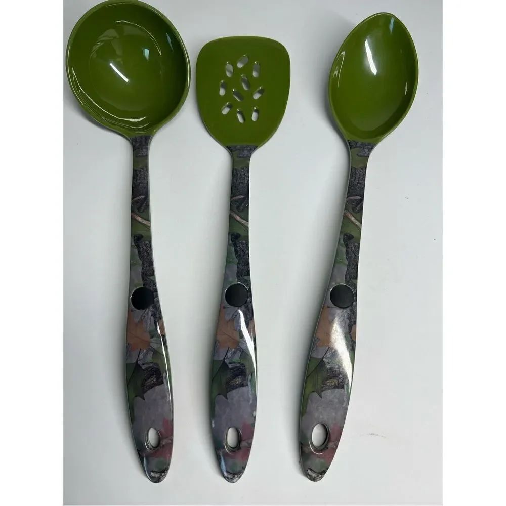Camo Melamine Utensil Set Three (3) Pieces CB Outdoor